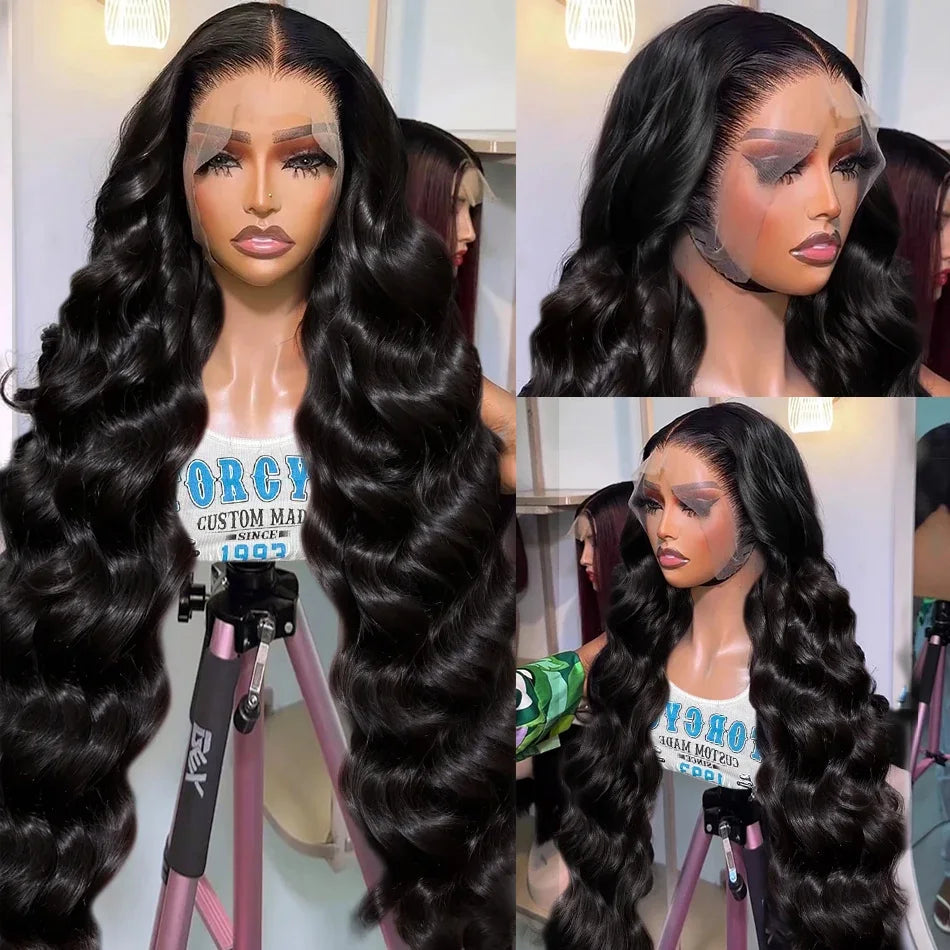 220% Density Body Wave 13x6 HD Lace Front Wig, Human Hair for Black Women